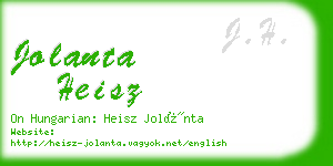 jolanta heisz business card